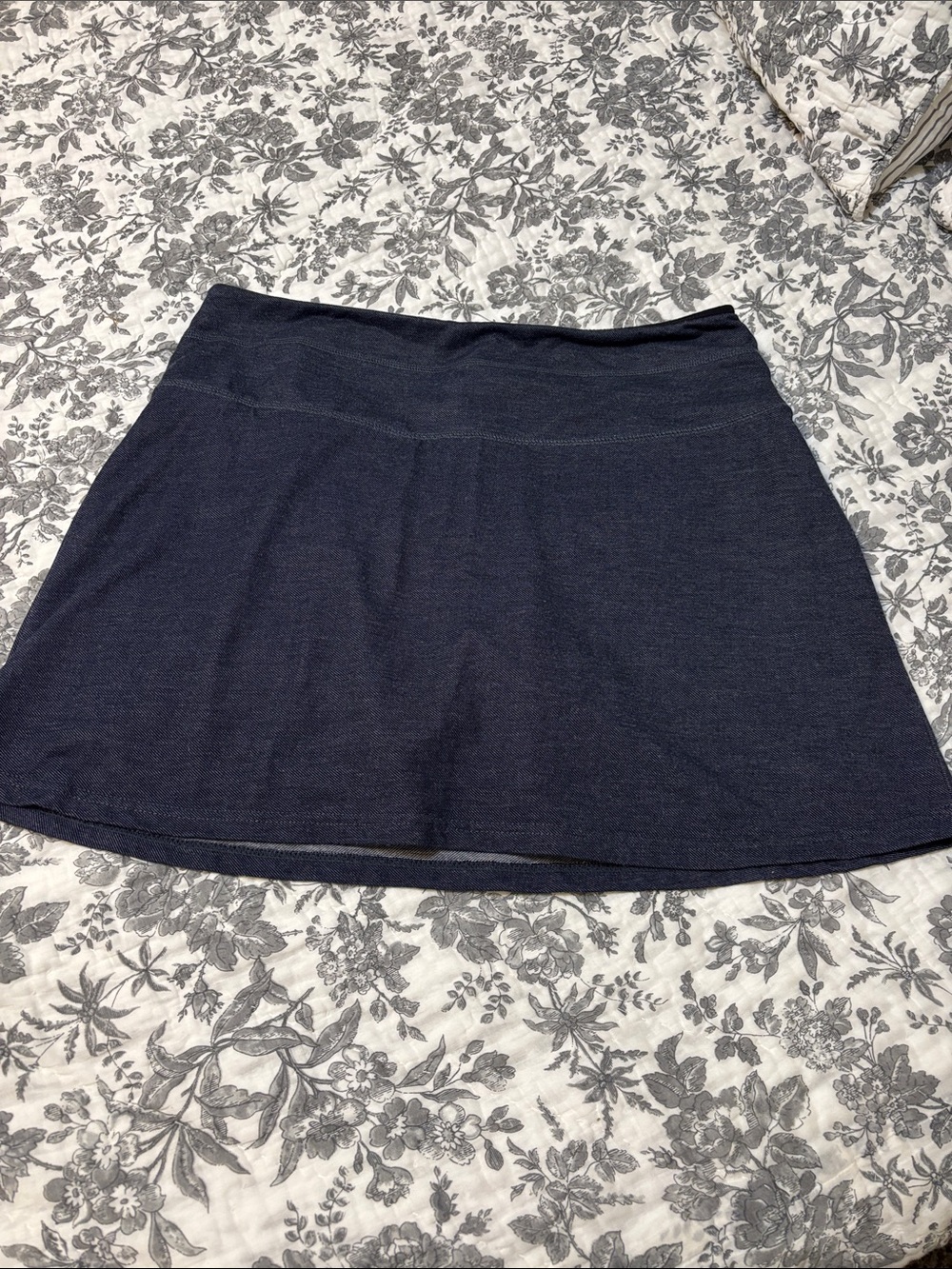 Classic A-Line Mini Skort in denim Navy